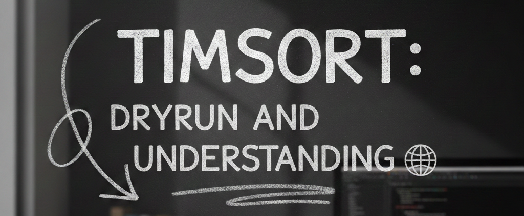 TimSort Dry Run (Step by Step)