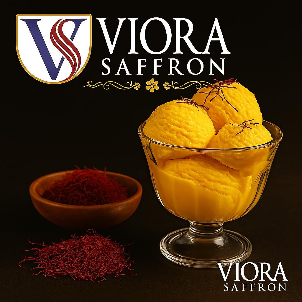 Saffron Ice Cream — Where Luxury Meets Sweetness,,,