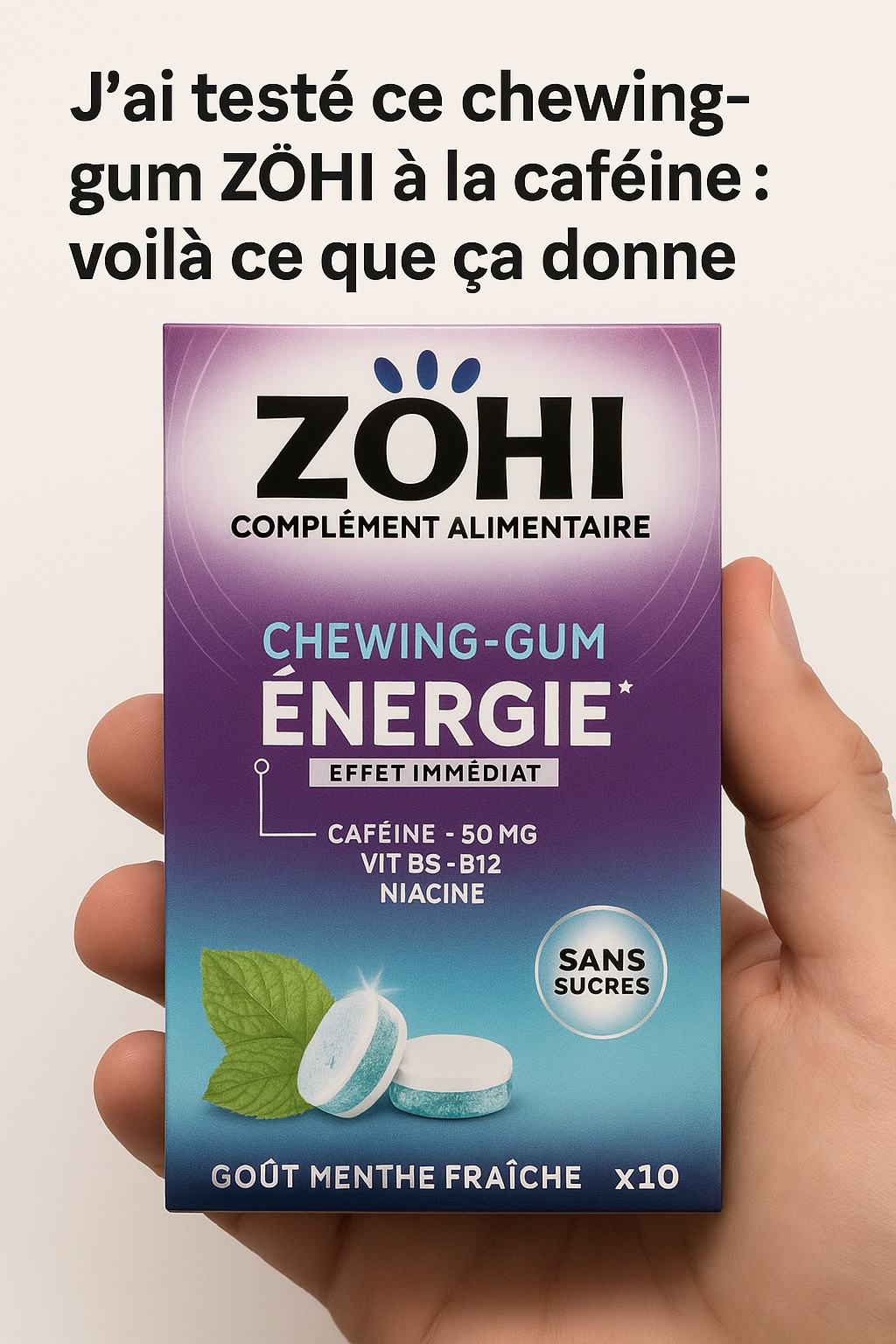 J’ai testé ce chewing-gum ZŌHI à la caféine : voilà ce que ça donne