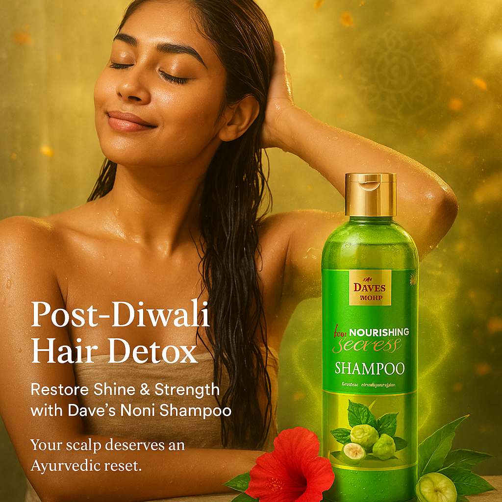 Post-Diwali Hair Detox: Restore Shine & Strength with Noni Shampoo