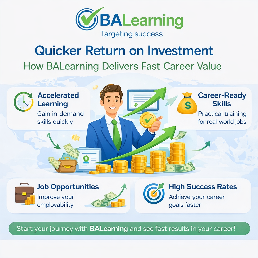 Quicker Return on Investment: Because It’s Affordable and Fast, BALearning Offers Quicker Career…