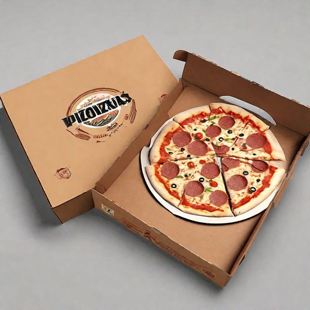 Plain Pizza Boxes With Logo Pizzatle Medium