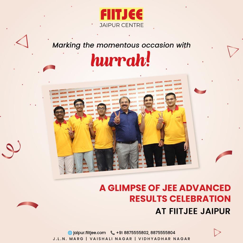 FIITJEE has been producing amazing results for the past 30+ years in