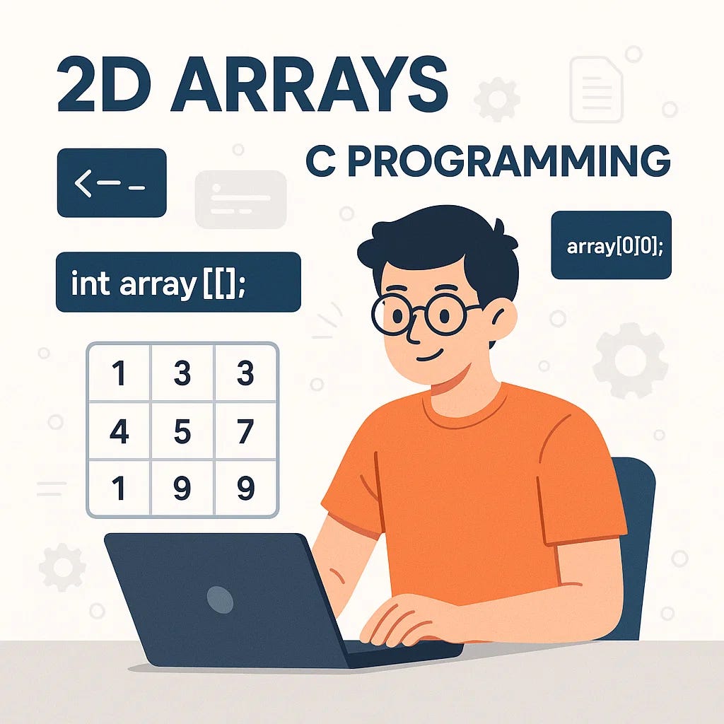 Master 2D Arrays in C with Simple Matrix Problems | Medium