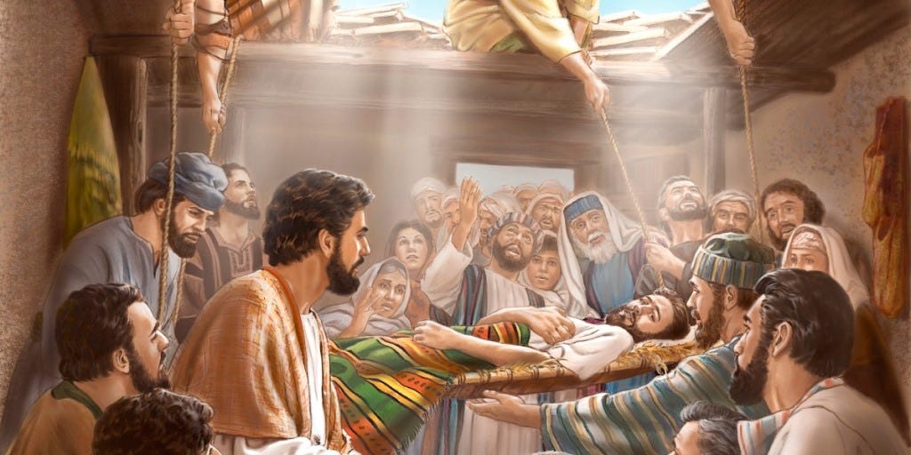 “Courage, child, your sins are forgiven.”