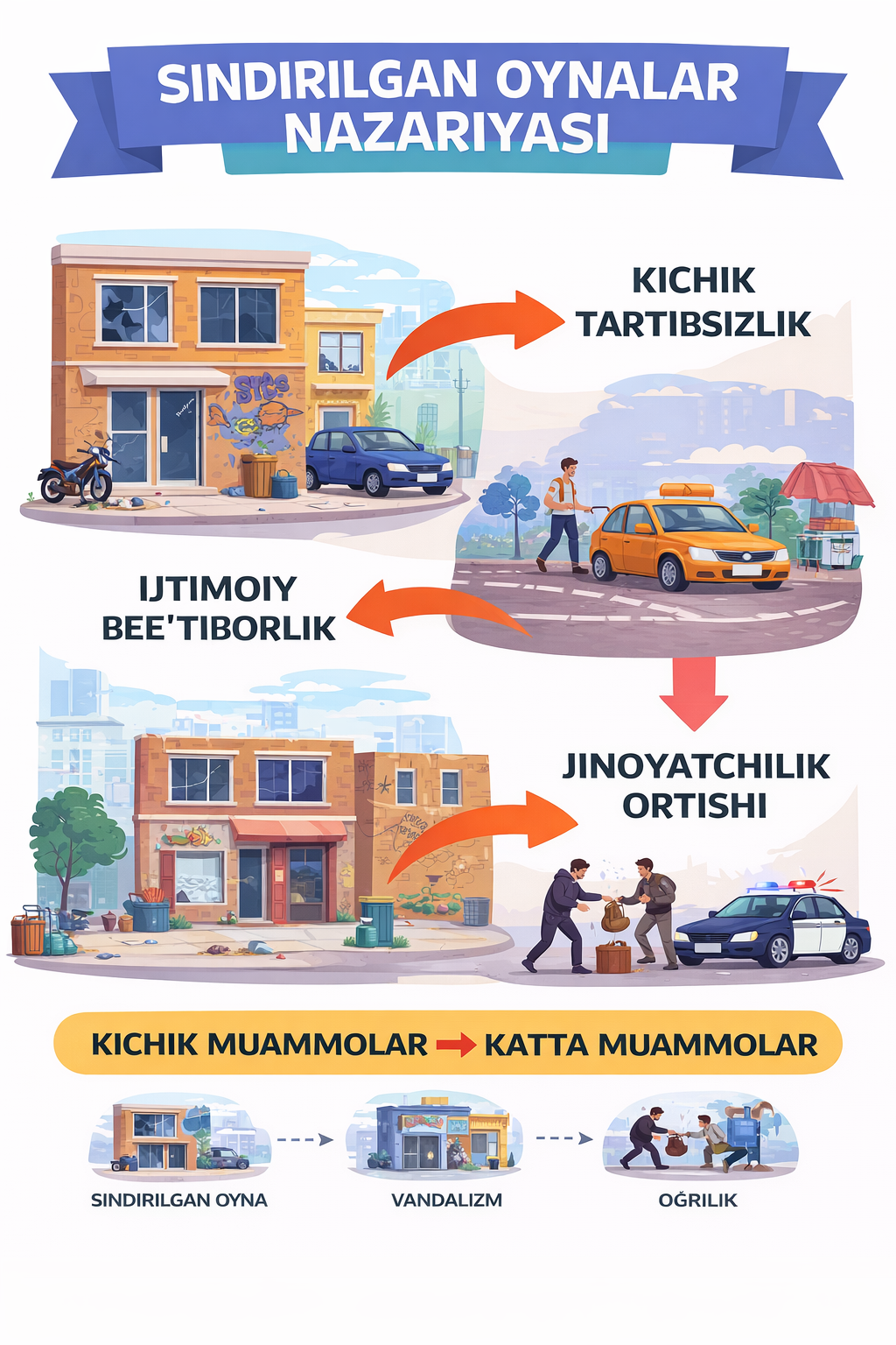 The Broken Window Theory: Kichik buzilishlar katta muammolarga qanday olib keladi?