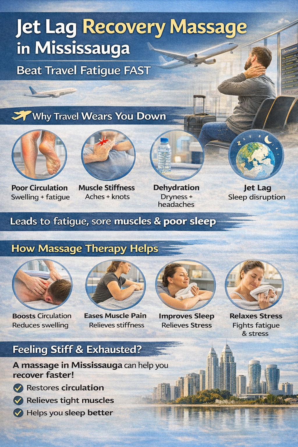 Recovery Massage in Mississauga: How to Beat Travel Fatigue Fast (2026 Guide)