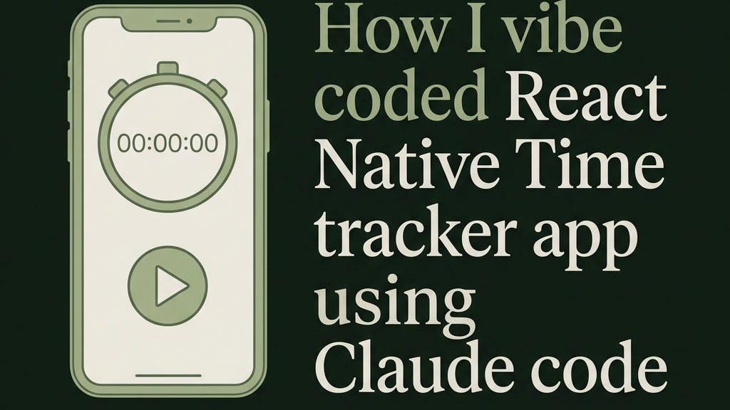 Time Tracker — React Native Vibe Coded.