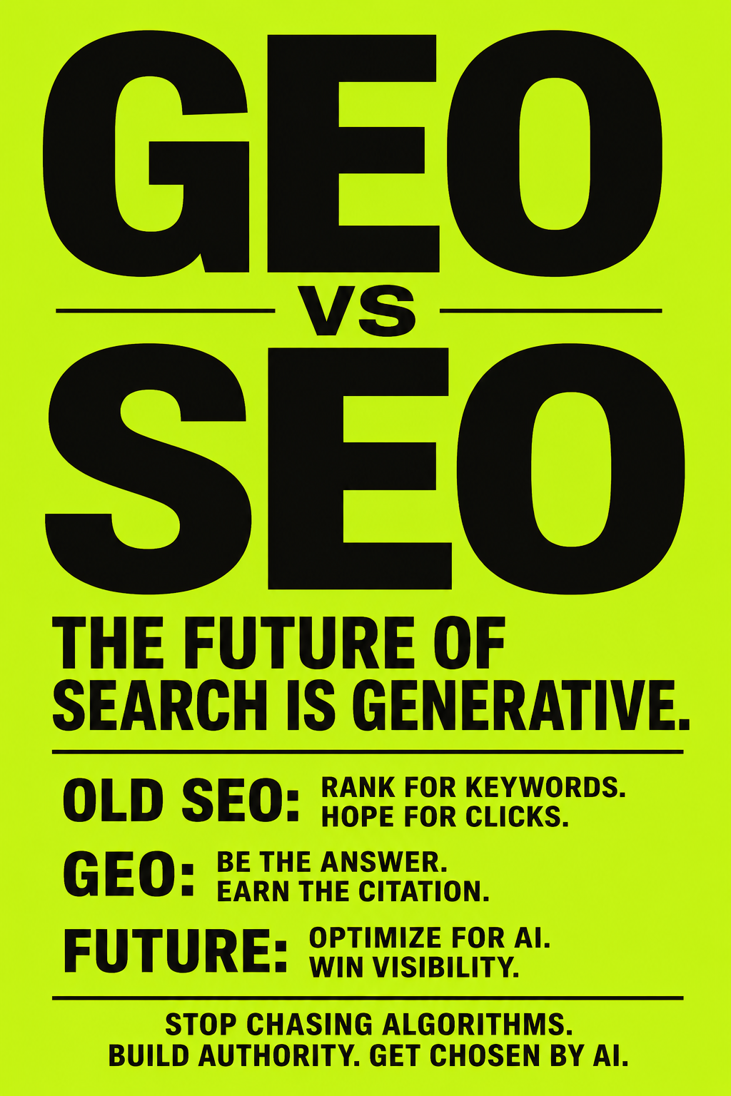 GEO vs SEO: The Future of Search and Generative Optimization