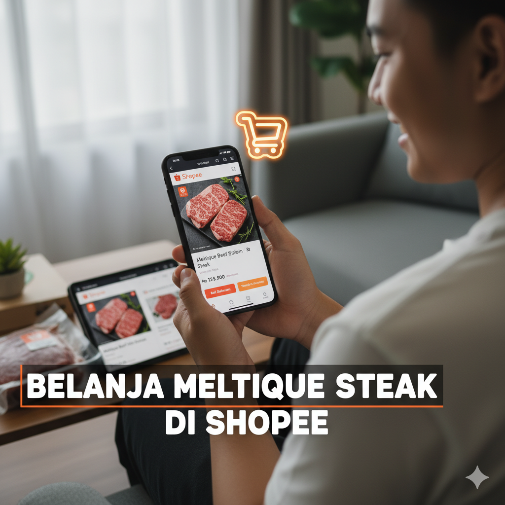 Meltique Steak Red Prime di Shopee: Cara Mudah Belanja Daging Premium Online
