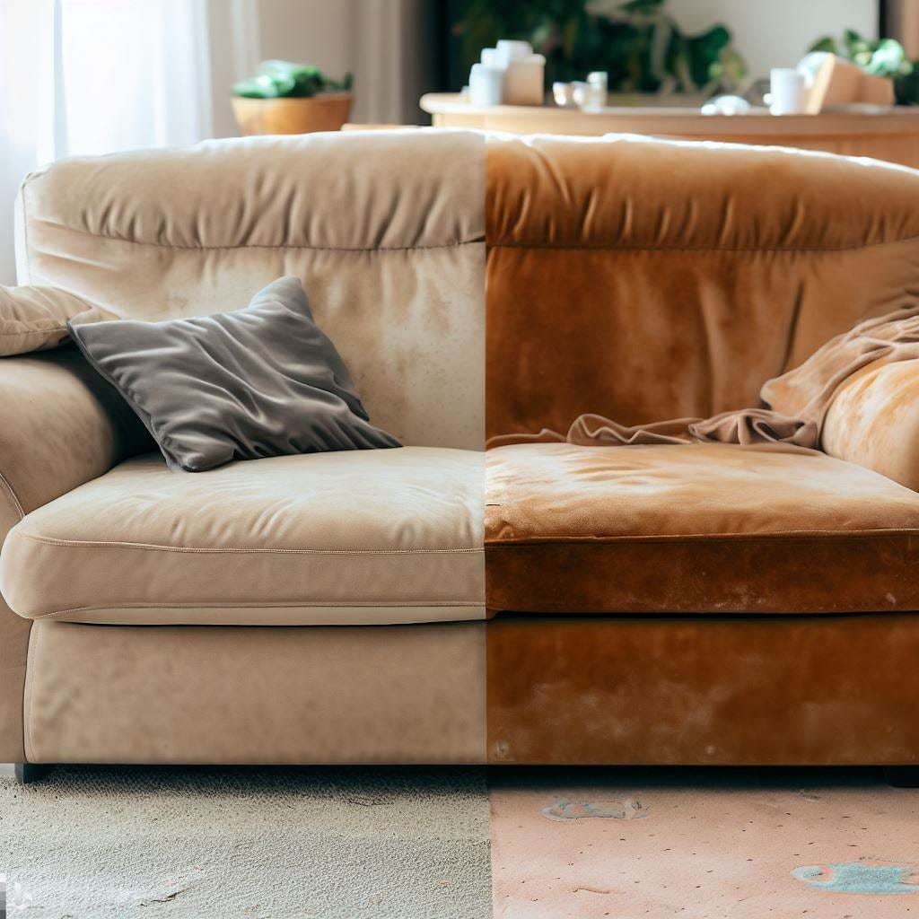 What's the best way to clean a brown suede leather couch that