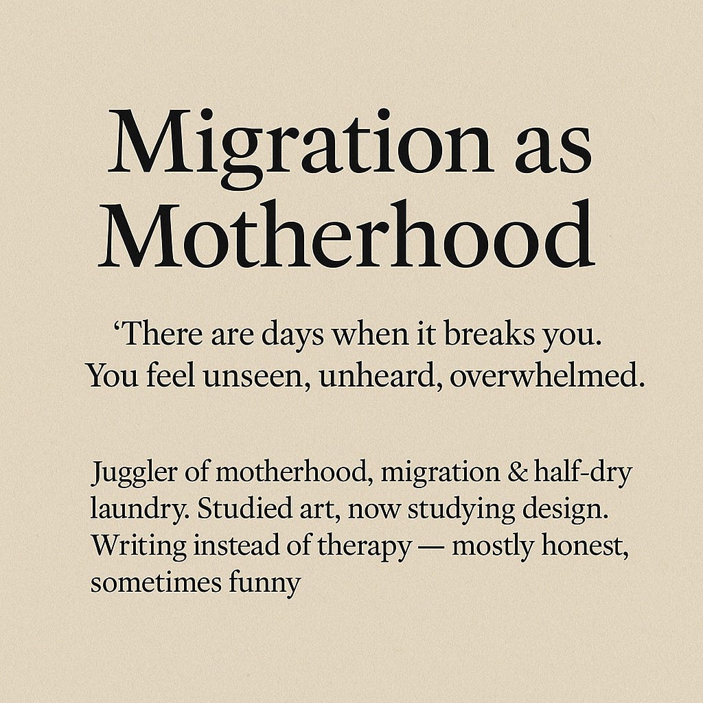 Migration is often described as a journey, a transition, or a new ...