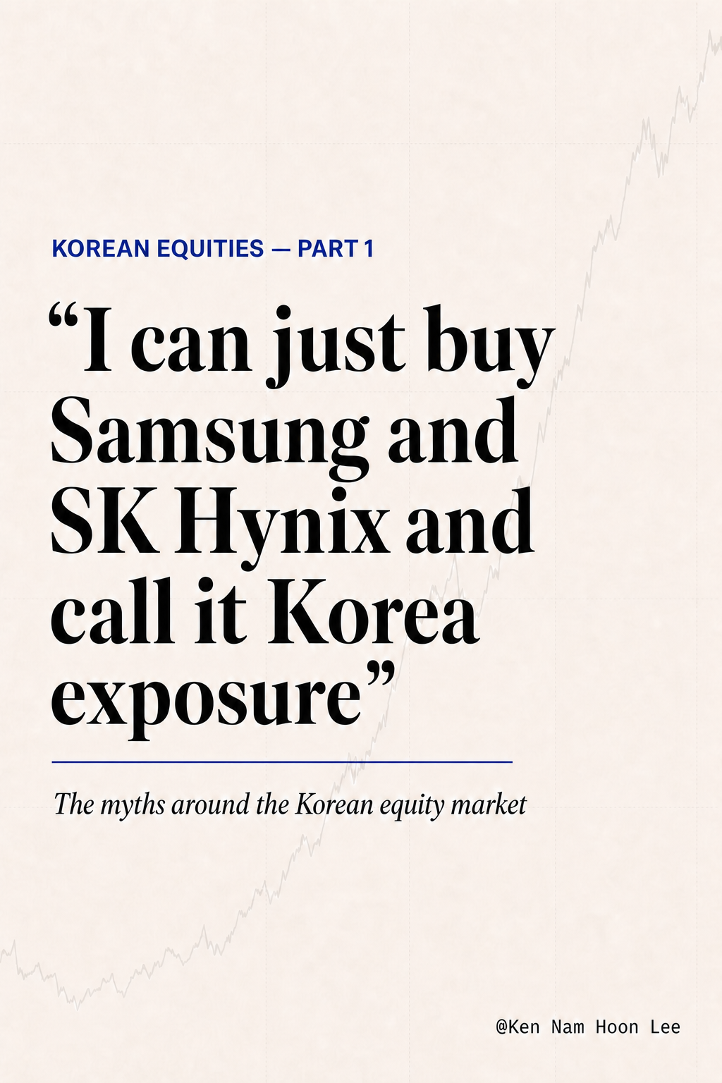 The Myths About the Korean Equity Market