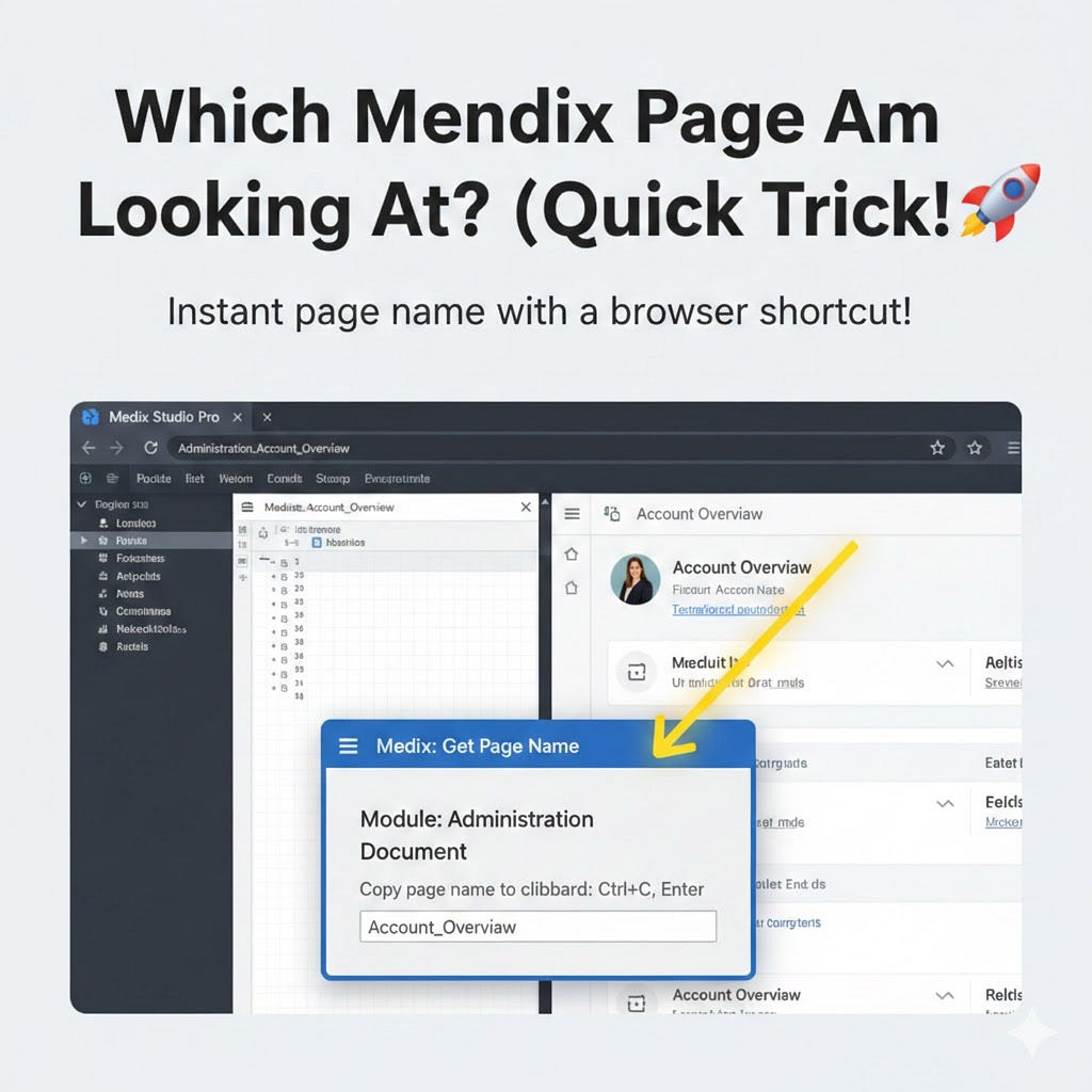 Mendix Tip: Quickly Find Out What Page You Are On