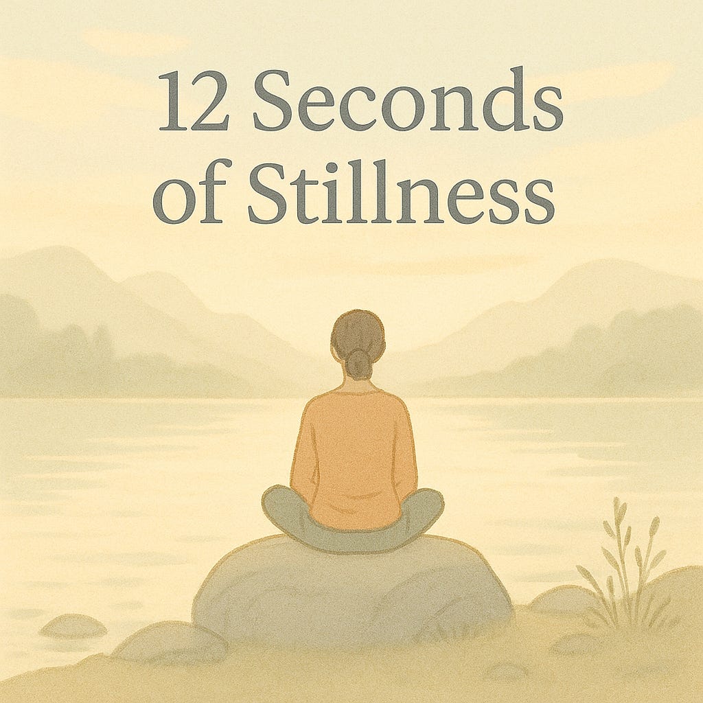 Twelve Seconds of Stillness. Sometimes, peace just wants to be