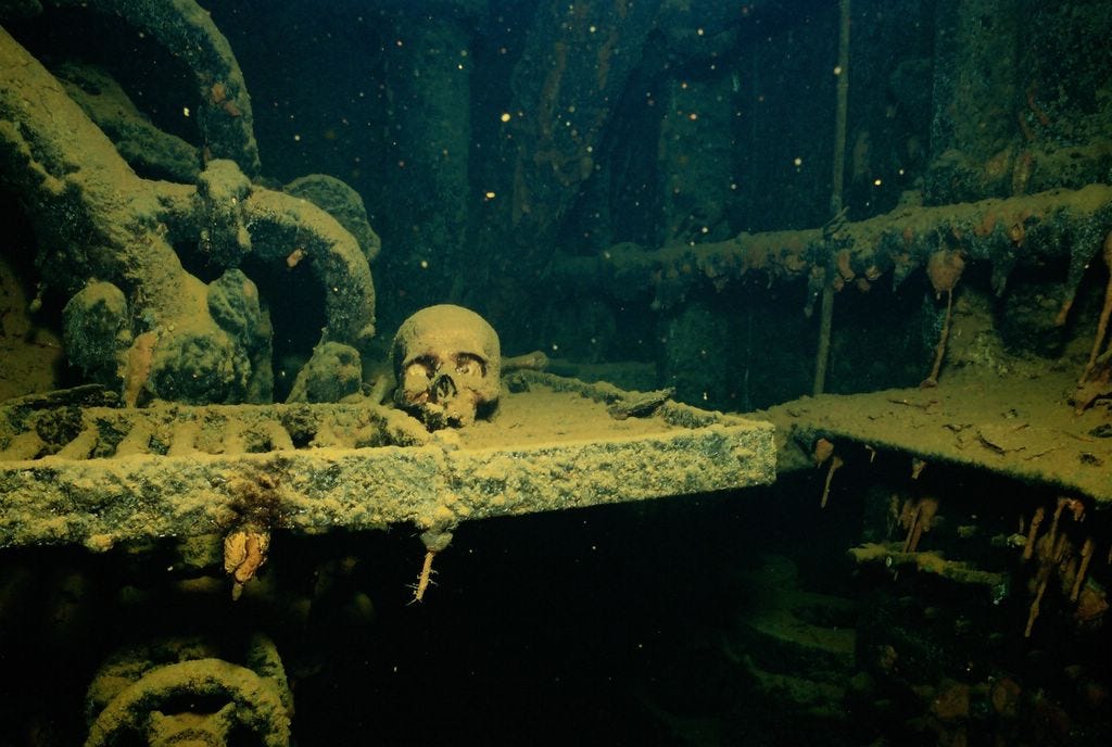 This Haunted Lagoon Is Freaky. Chuuk Lagoon, located in the Federated ...