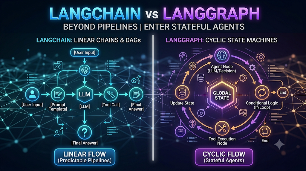 Beyond Pipelines: Why AI Engineers are Shifting from LangChain to LangGraph