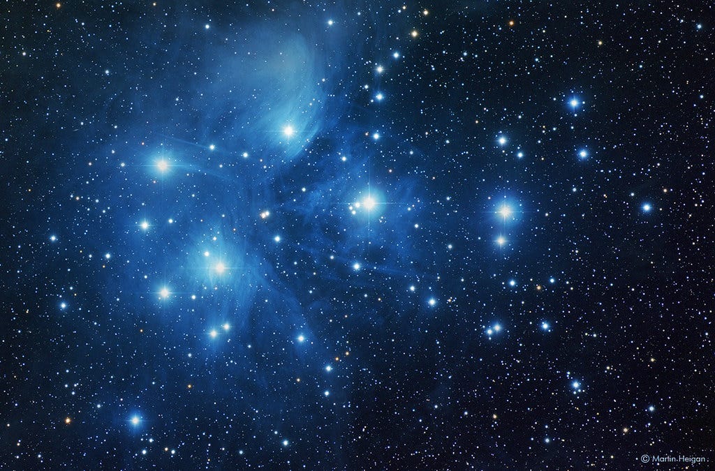 Pleiades, or Ossosoli in Miwok. Source Martin Heigan https://www.flickr.com/photos/martin_heigan/28968129033