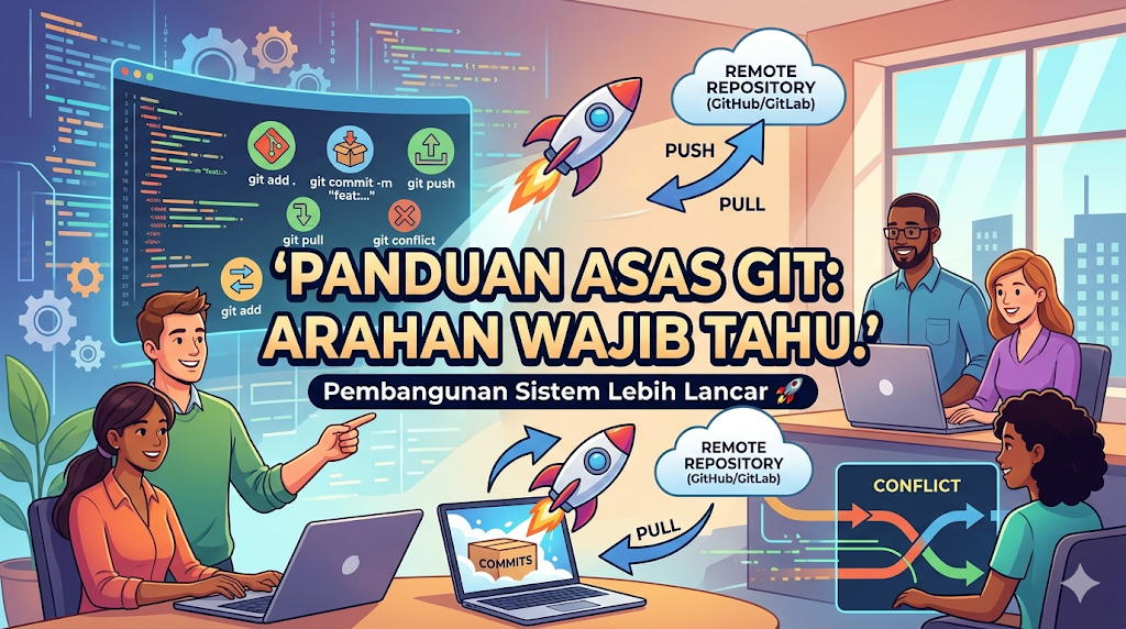 🚀 Panduan Asas Git: Arahan Wajib Tahu Untuk Pembangunan Sistem Yang Lebih Lancar