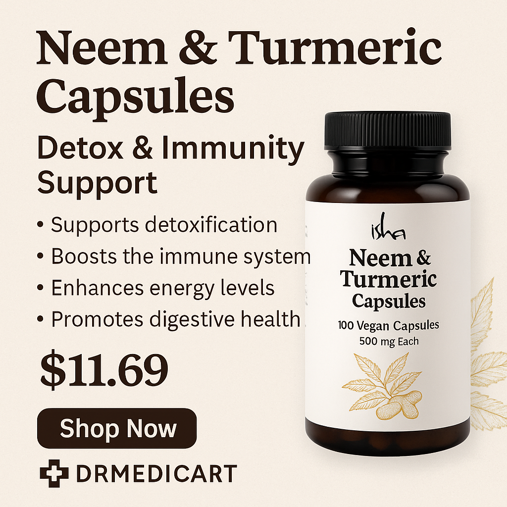 drmedicartThe Ultimate Guide to Isha Life Neem and Turmeric Capsules — Detox, Immunity, and Energy…