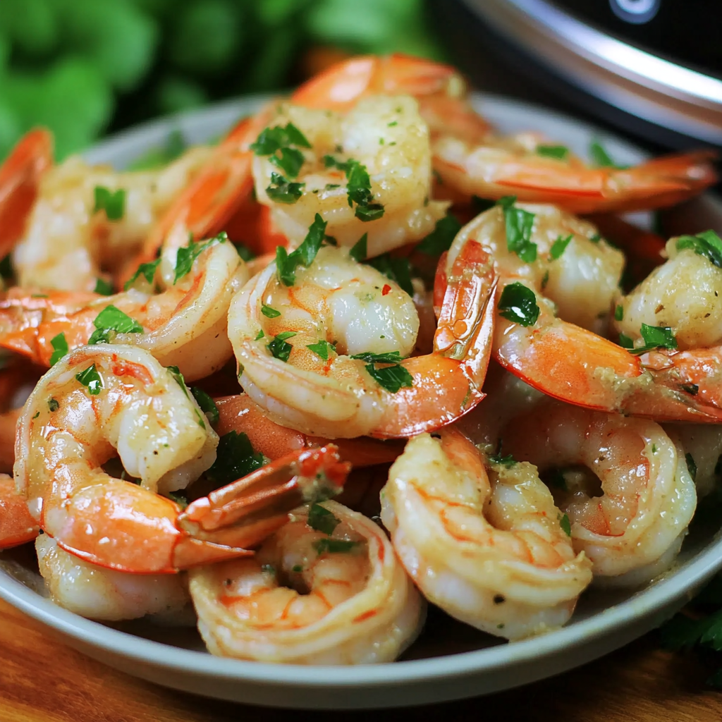 instant pot recipes shrimp closeup with garlic butter and herbsWhy Your Kitchen Needs These…