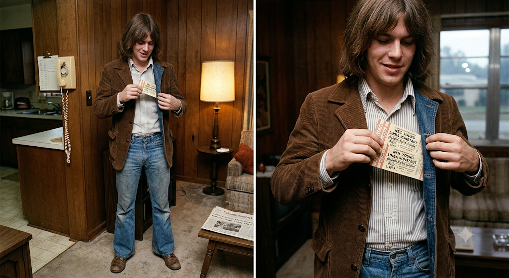 Going to the Neil Young/Linda Ronstadt Concert at the Orlando Sports Stadium, circa 1972