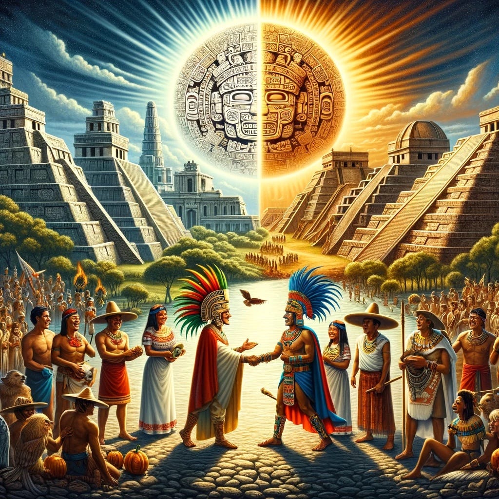 Two Time Aztec A Journey Through Time: Aztecs, Mayas, and Holiday Cheer | by Alberto ...
