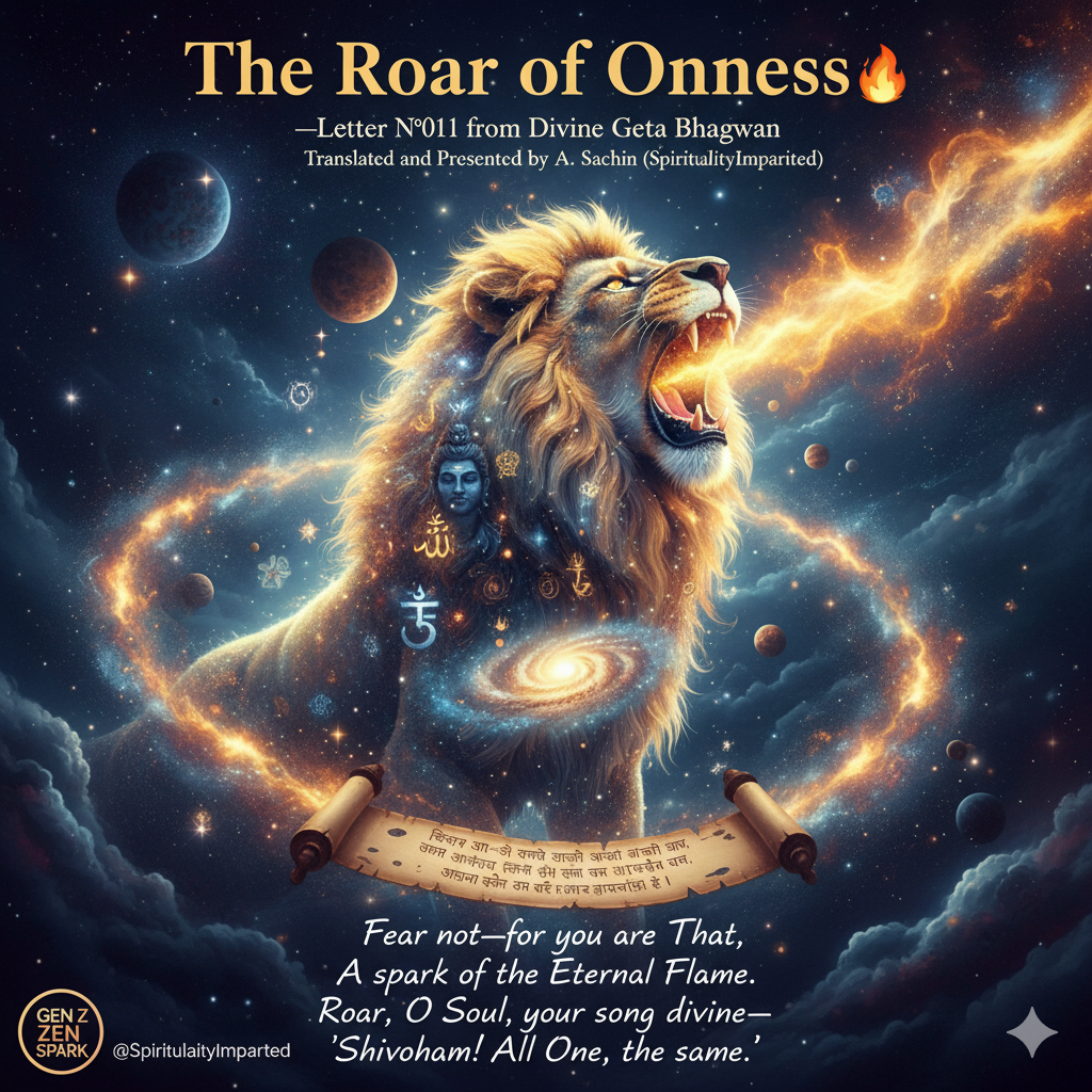 The Roar of Oneness —Letter №011 from Divine Geeta Bhagwan