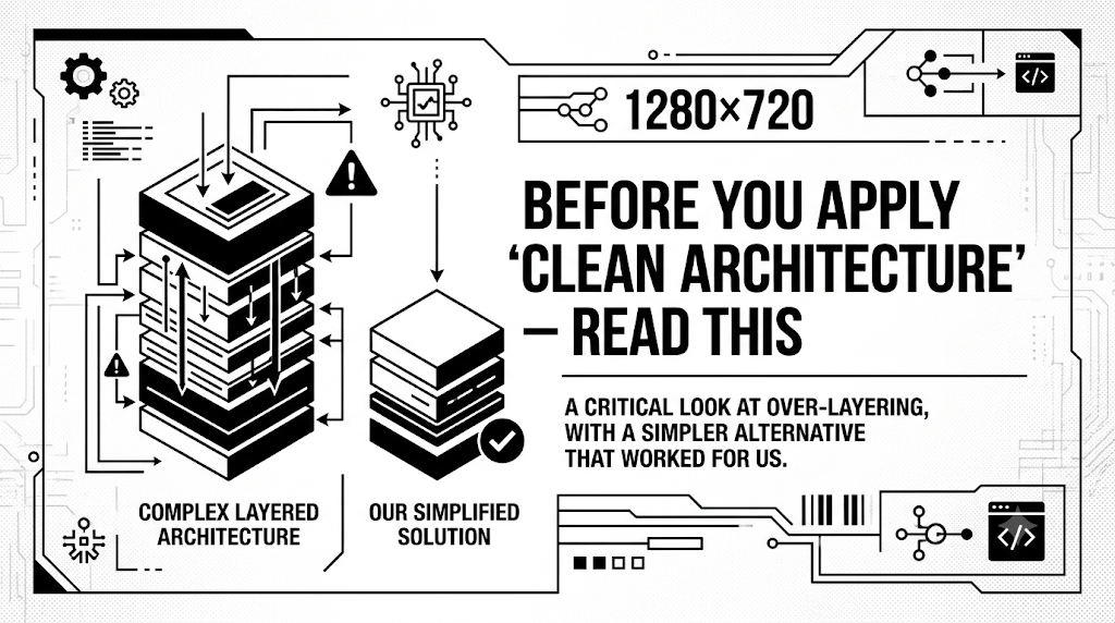 Before You Apply “Clean Architecture” — Read This
