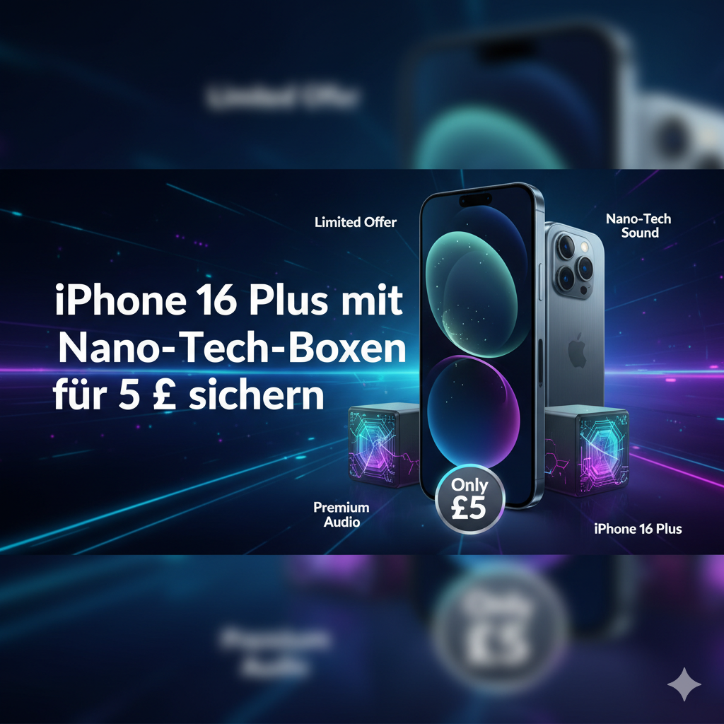 Den iPhone 16 Plus mit Nano-Tech-Boxen für 5 Pfund bei Jemlit sichern