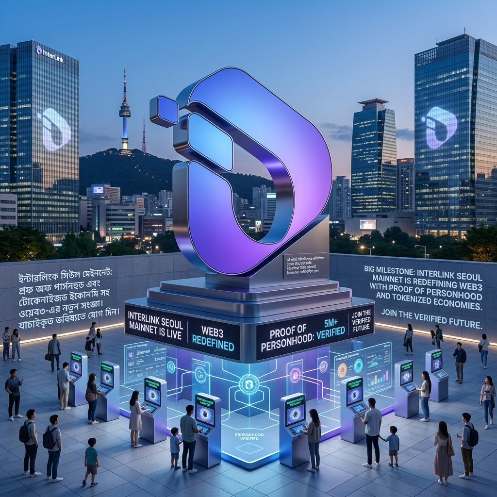 Big milestone: InterLink Seoul Mainnet is redefining Web3 with Proof of Personhood and tokenized…