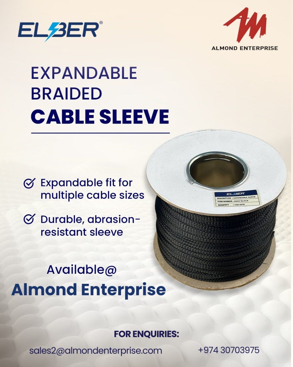 ELBER Expandable Braided Cable Sleeve