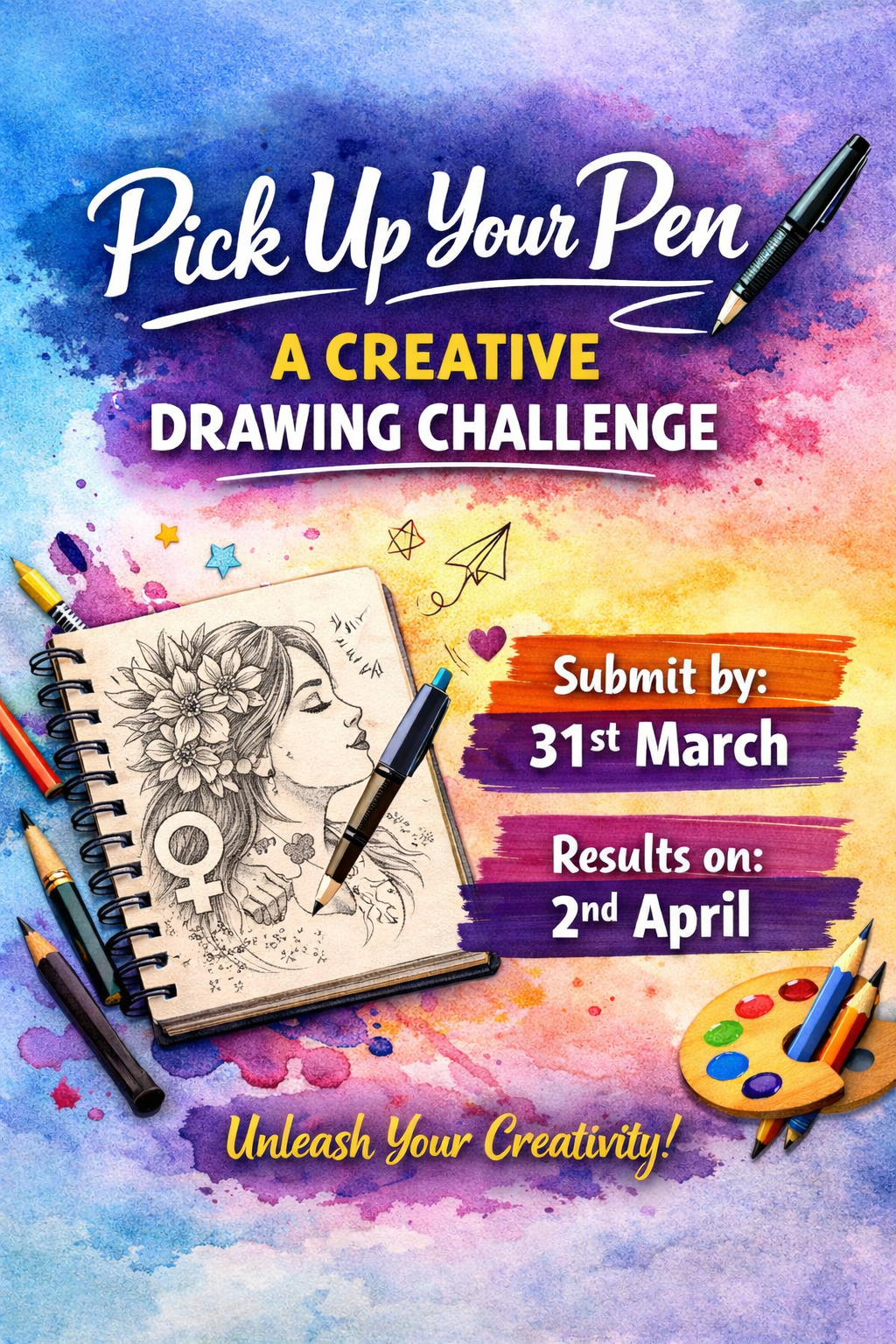 Pick Up Your Pen: A Creative Drawing Challenge | by Monika | Writer’s ...
