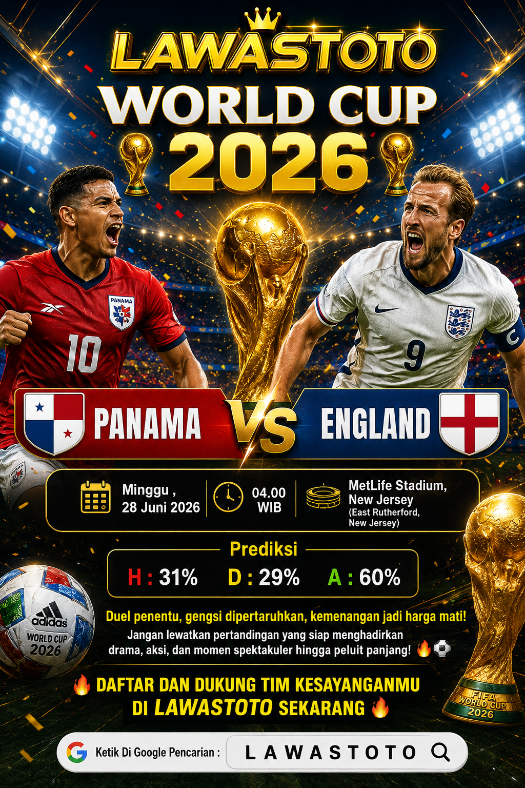 🏆 PIALA DUNIA 2026 🏆
 🏆 GRUP L 🏆