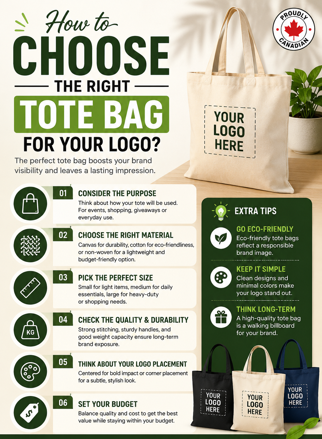 How to Choose the Right Tote Bag for Your Logo?