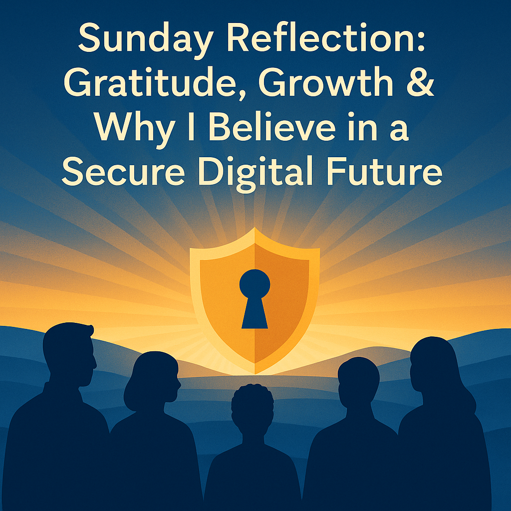 Sunday Reflection: Gratitude, Growth & Why I Believe in a Secure Digital Future