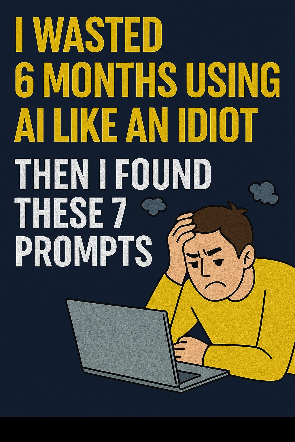 I Wasted 6 Months Using AI Like an Idiot. Then I Found These 7 Prompts.
