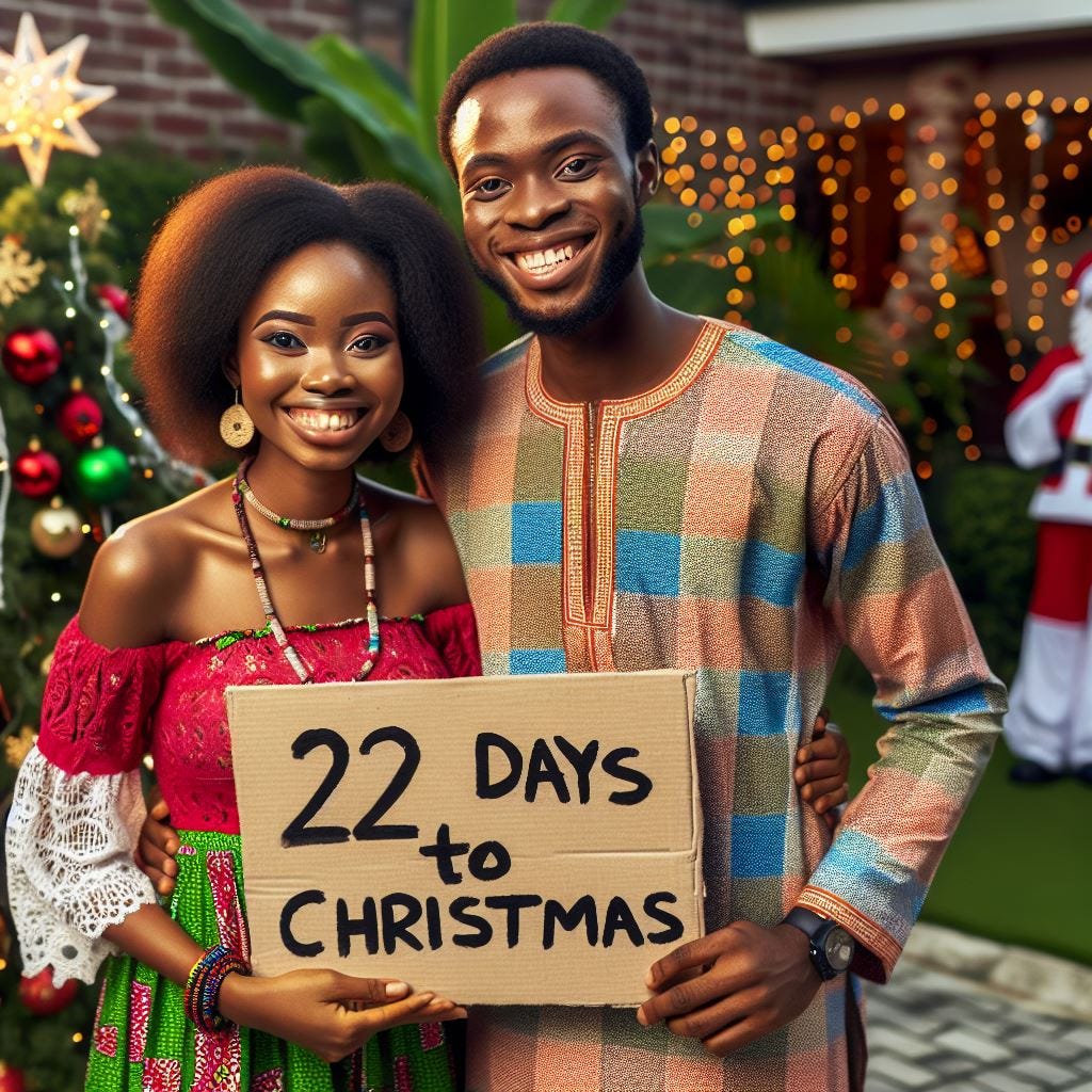 2024 Christmas CountDown. 22 Days to Christmas by Taiwo "TeePee