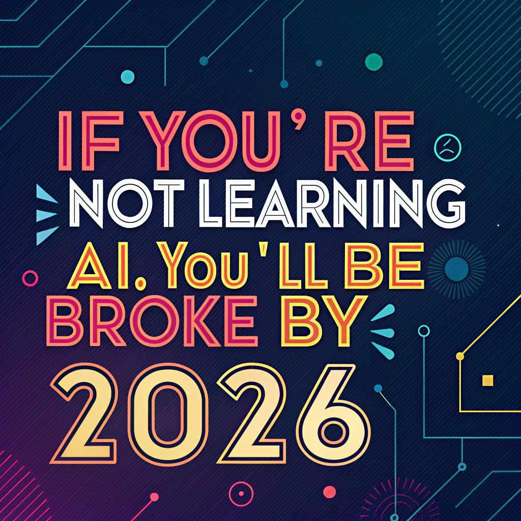 If You’re Not Learning AI, You’ll Be Broke by 2026 | by Wanag | Medium