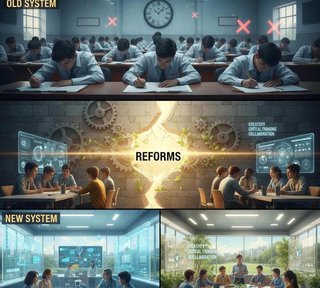 NEW EXAMINATION SYSTEM AND REFORMS