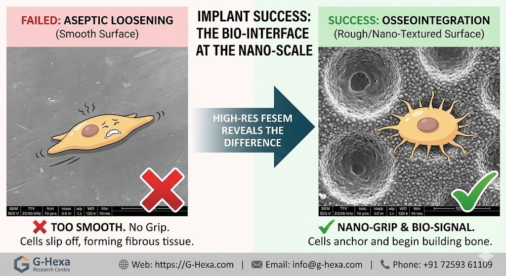 Titanium is Not Enough: Why Surface Topography Decides Implant Success.