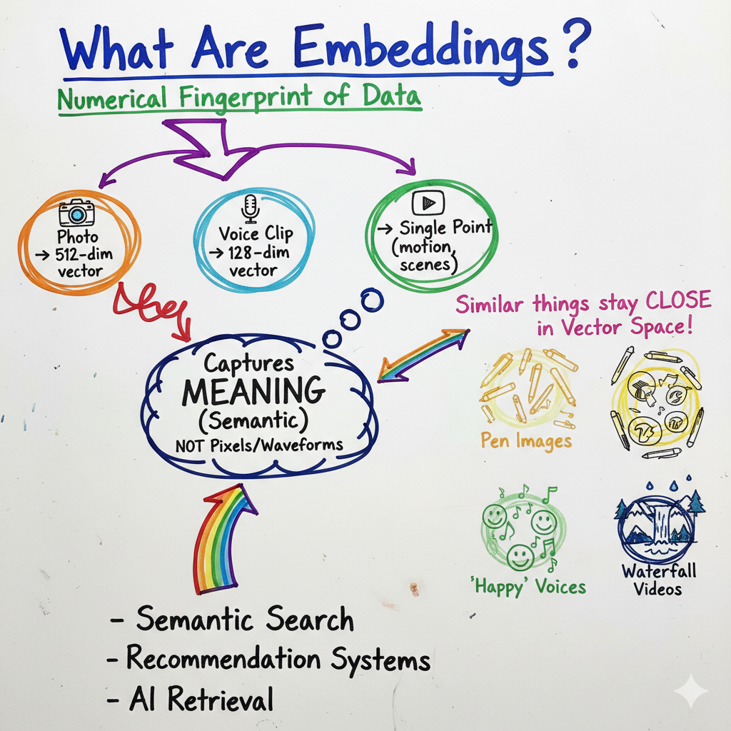 Embeddings Made Easy: How to Teach Machines to Understand Images, Videos, and Audio