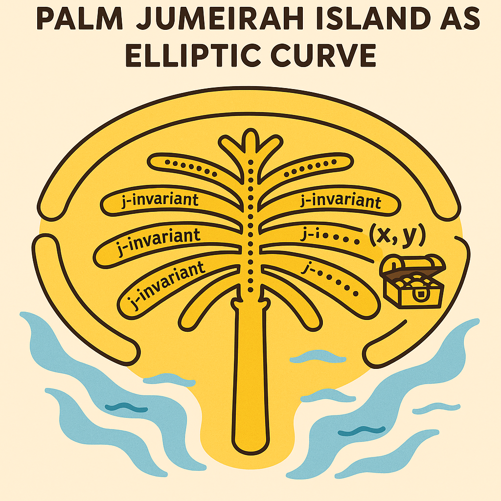 Using Palm Jumeirah's Design to Visualize the Elliptic Curve Method