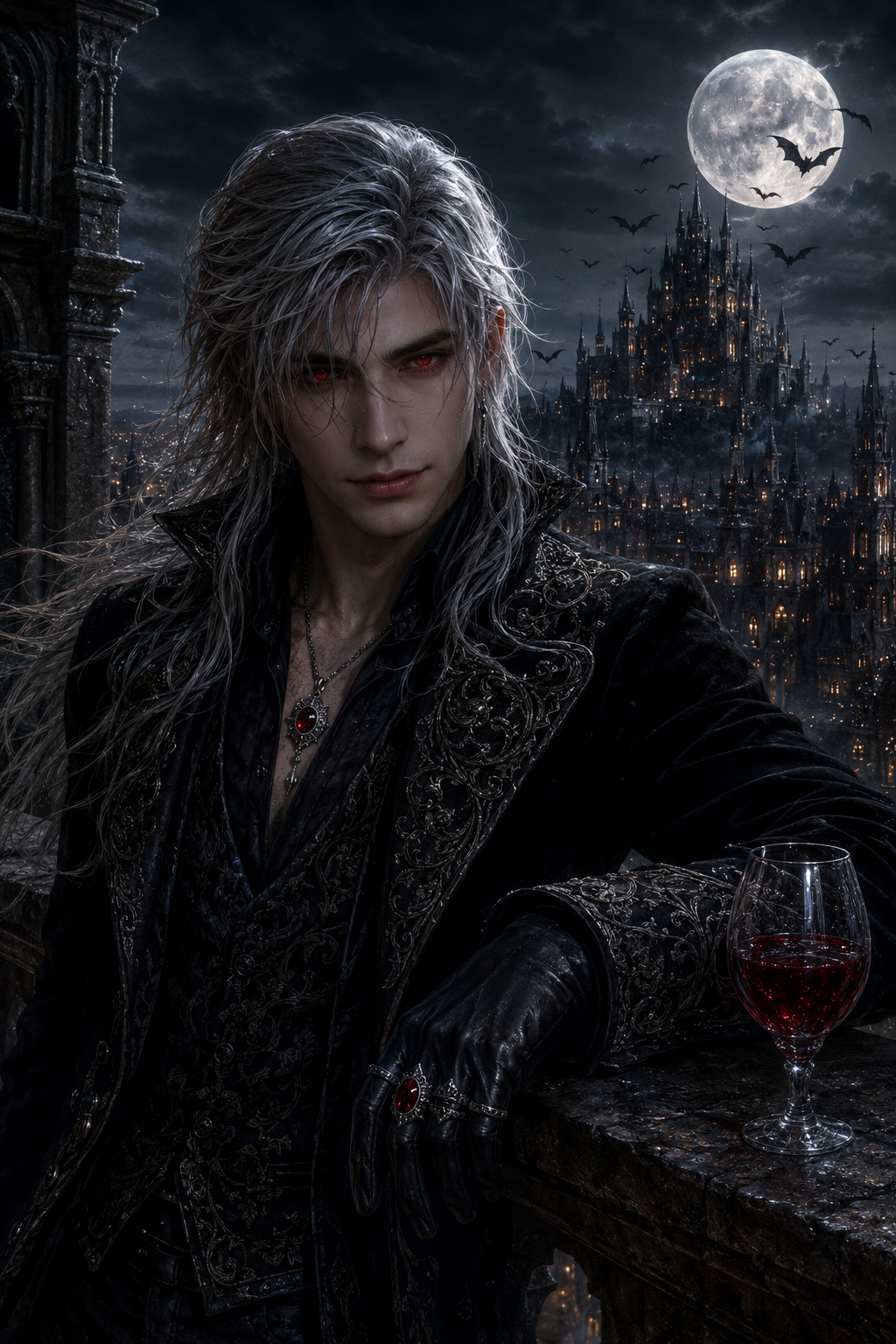 Best Dark Fantasy Vampire King AI Art Prompts for Creating Cinematic Gothic Royalty