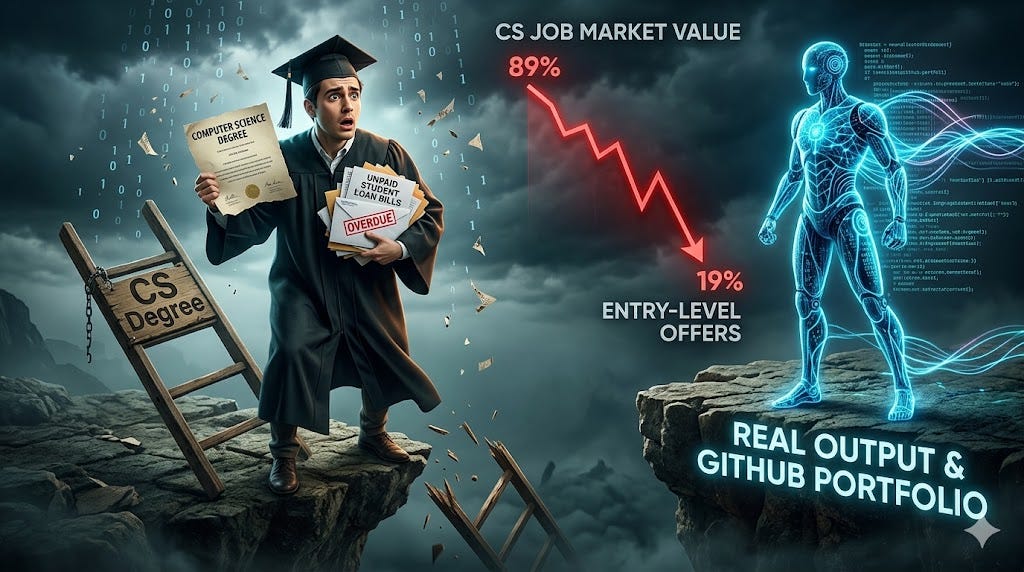 5 Brutal Stats That Prove the Computer Science Degree Is No Longer Worth the Debt