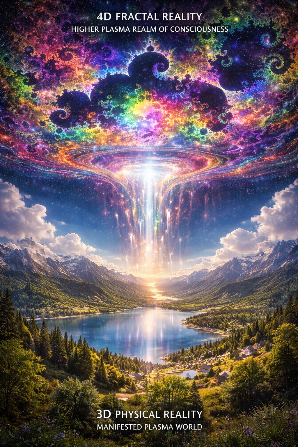 The Mandelbrot Plasma: How a Fractal 4D Reality Feeds the World We Experience