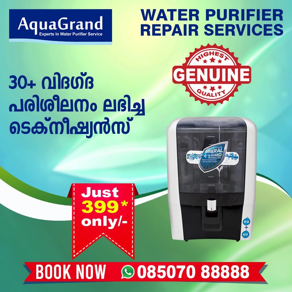 Top Water Purifier Sale And Service Provider In Kerala. call