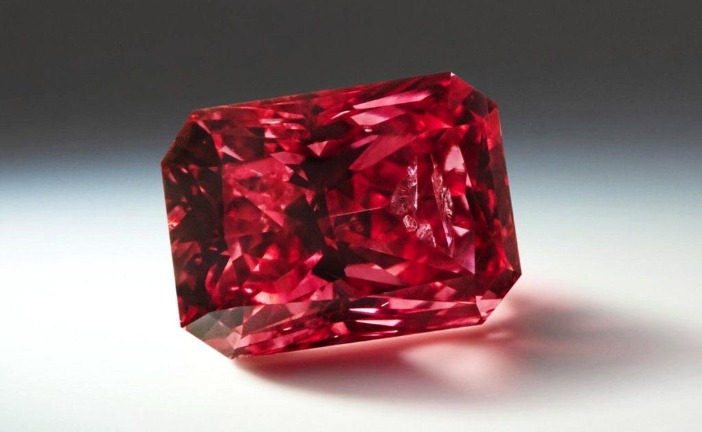 WORLD’S MOST 2 RARE GEMSTONE MORE EXPENSIVE THAN DIAMOND……… Red Diamond