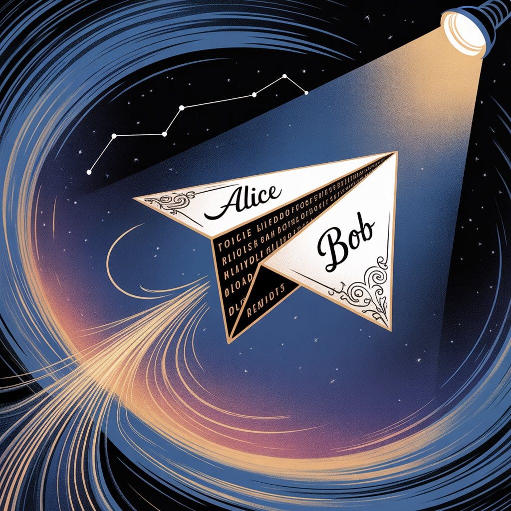 The Hidden Life of an Email: Alice Writes, Bob Reads