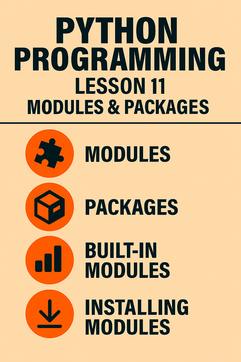 P🐍 Python Programming — Lesson 11: Modules & Imports | by Md Johirul ...